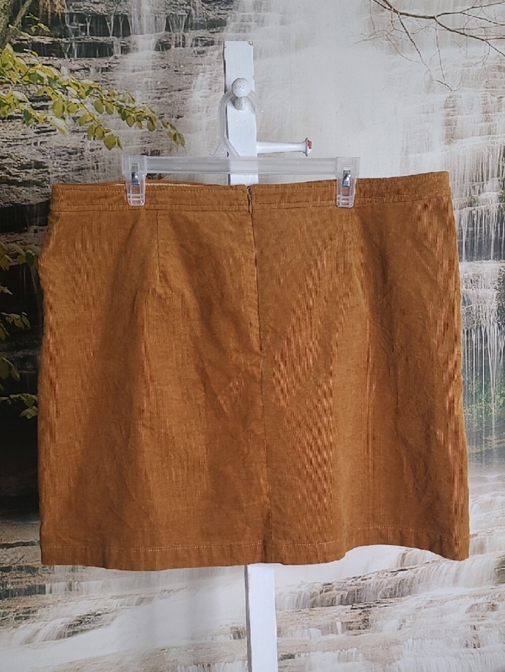J. Crew Womens 18 Corduroy Mustard Brown Fall Mini Skirt with pockets - Picture 3 of 6